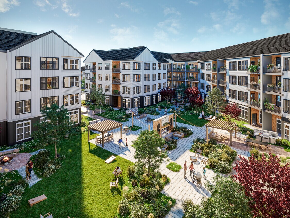 Patio (renderizado) - Avalon at Becker Farm