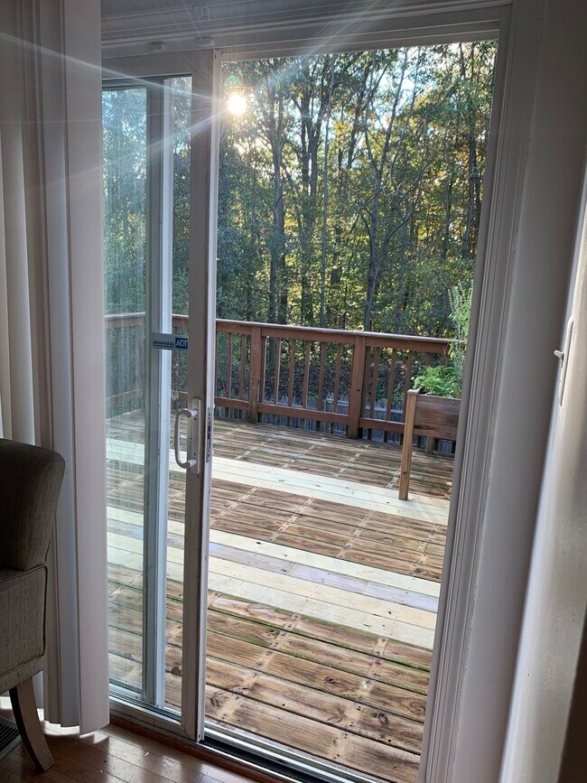 Sliding doors leading to deck - 9248 Stream View Ln