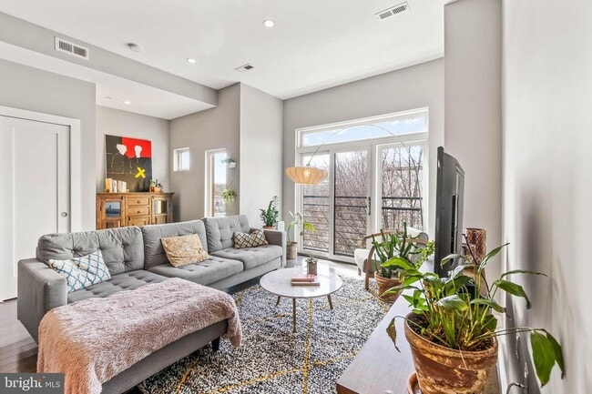 Another way to stage living room. Large closet & an alcove for extra storage, or as a cozy nook - 3821 14th St NW