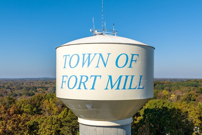 As in much of the surrounding areas, water towers are common sight in Fort Mill.
