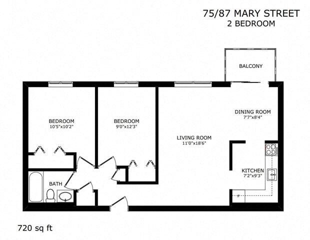 Floorplan - Thamesview Apartments 87