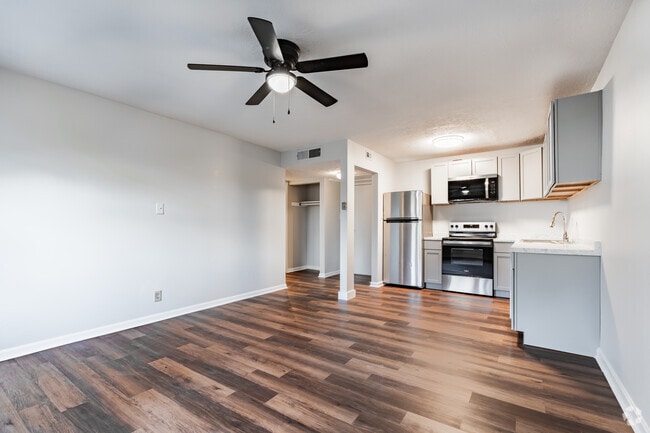 1BR, 1BA - 650SF - Kitchen - Lucia Apartments - 1/2 Off First and Last Month's Rent!