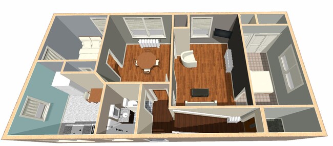 Apartment Floorplan - 119 Dale Ave