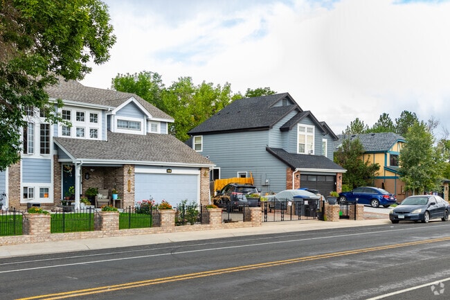 Rows of craftsman-influenced contemporary homes are popular in Clark Centennial.