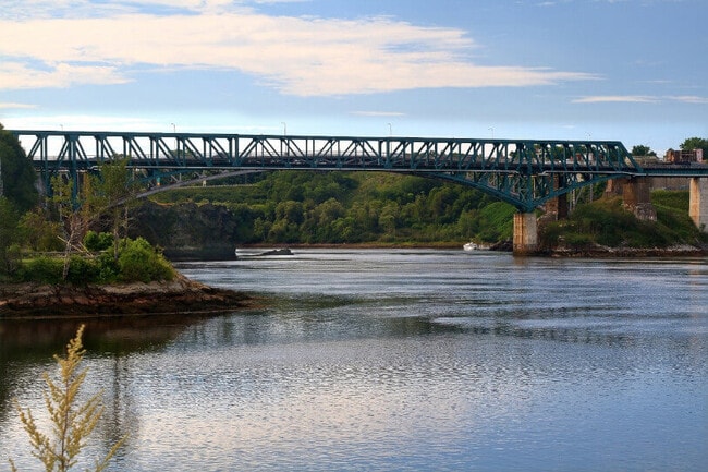 Reversing Falls Bridge at the Saint John River.
