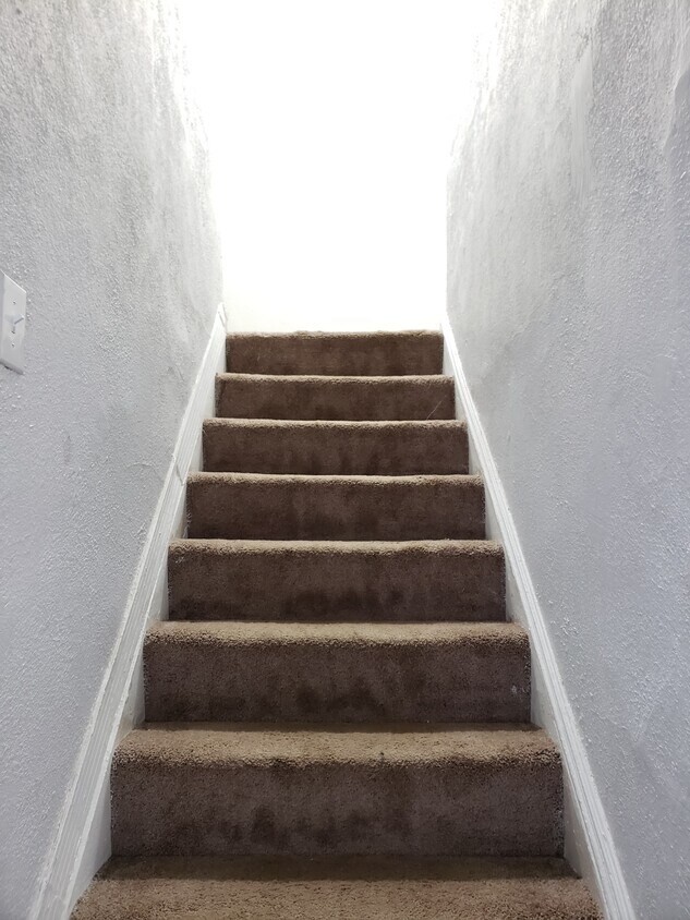 Stairs to upper unit - 678 Jessamine Ave E