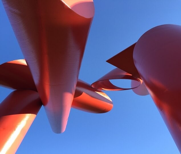 The historic SYMBOL sculpture in Rockford was built in 1834