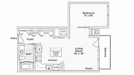 Annex 1bed/1bath 622