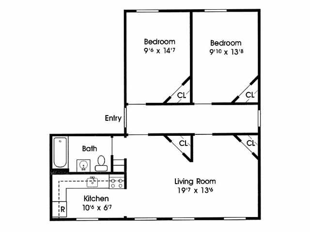 Floorplan - St. Patrick's Senior Disabled Apartments