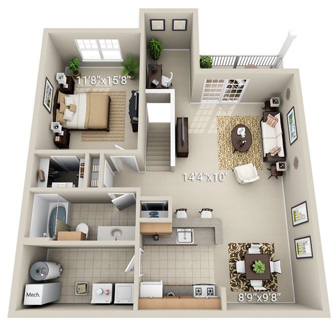 Cobblestone Court Apartments – A2