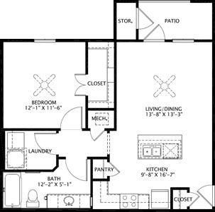 Plano de planta - Pioneer Crossing Diboll