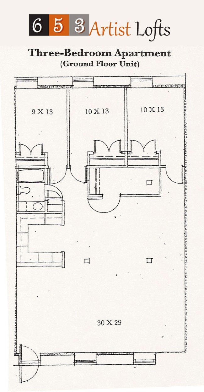 3BR/1BA - 653 Artist Lofts