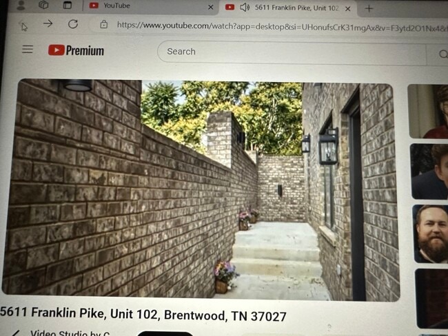 Entrance to units from security entrance garage. - 5611 Franklin Pike