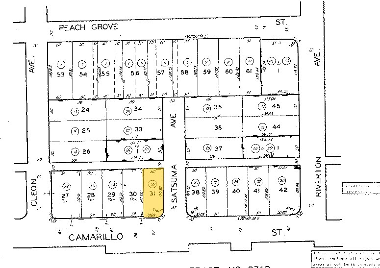 Plat Map - 10833-10835 Camarillo St