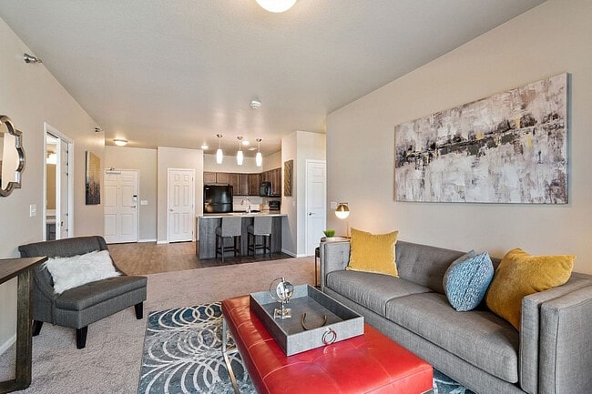 Park 88 features open-concept layouts in the shared living spaces. - Park 88 Apartments