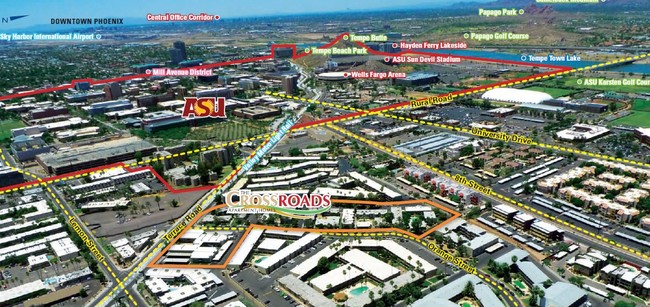 Aerial Photo - ASU Crossroads