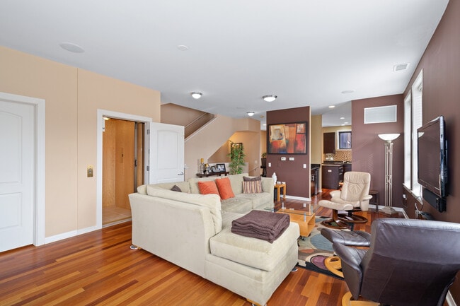 Elevator in living room connects to BR - 1141 N Cambridge Ave