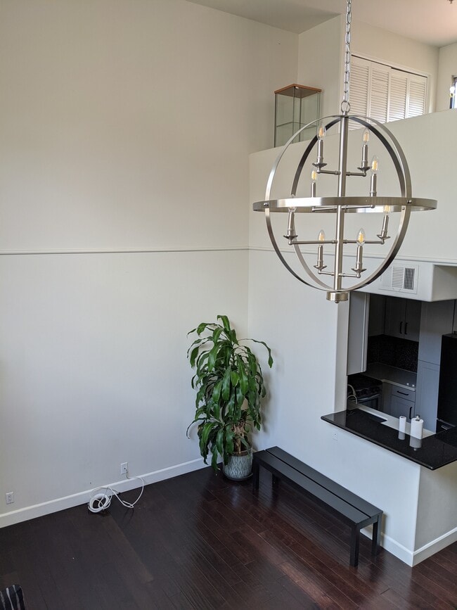 Living Room from Stairs - 7111 La Tijera Blvd