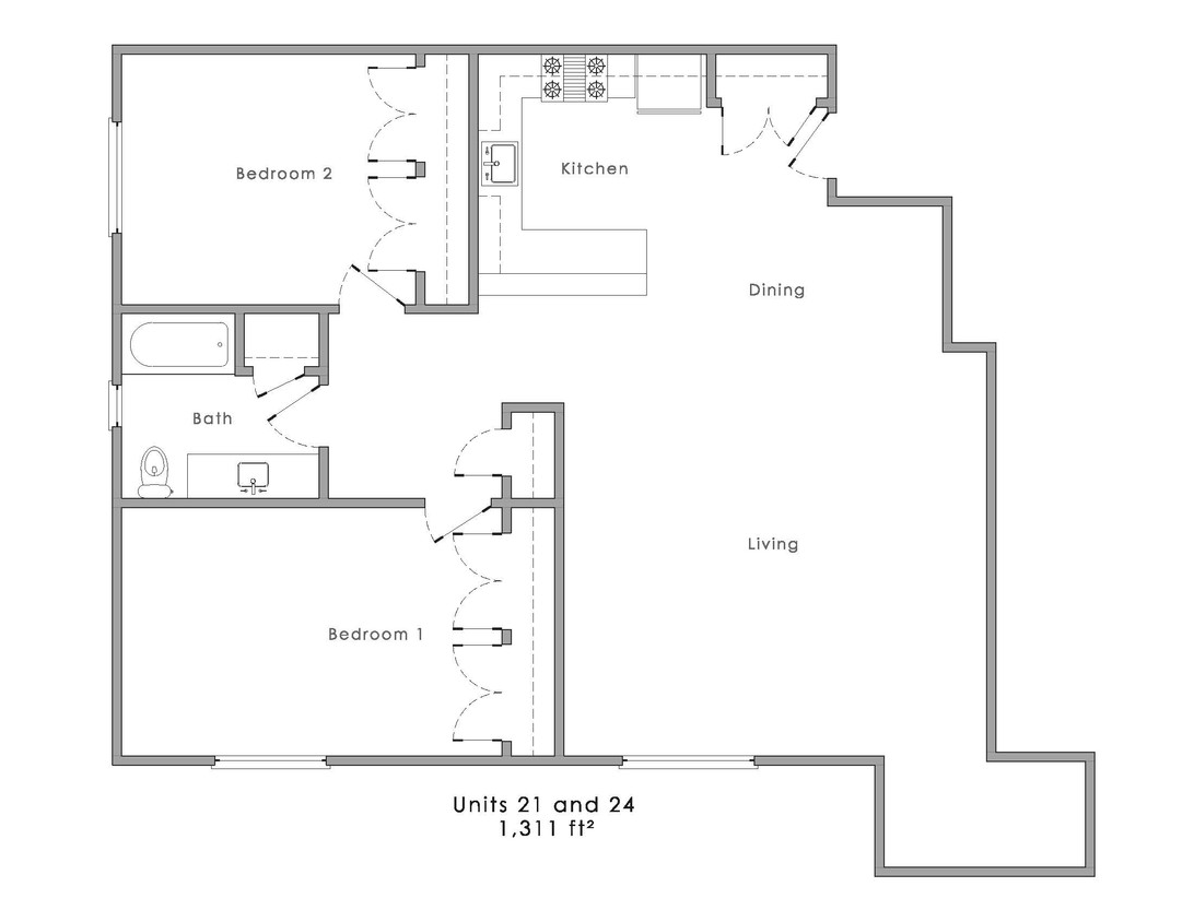 Floorplan - College Avenue Apartments