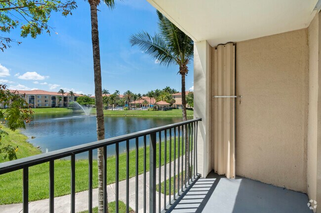 1BR, 1BA - 751SF - Second Floor Balcony View - Vista Verde at Coconut Creek