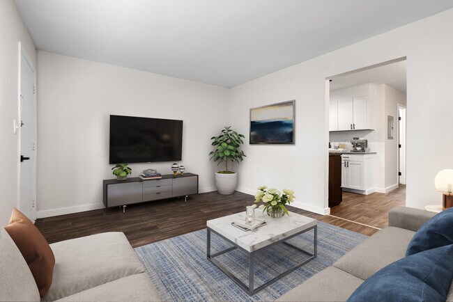 Sala de estar - Cobbs Creek Apartments