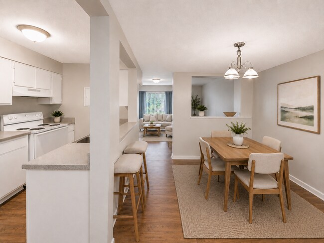 Cocina y comedor con concepto abierto - Coventry