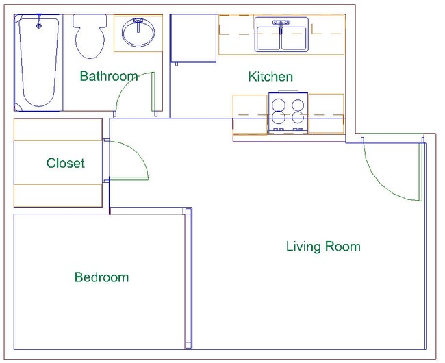 Studio - Sugar Creek Apartments