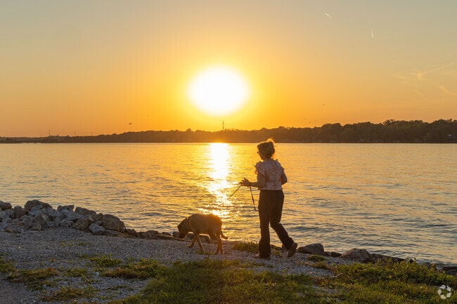 Staley Basin is a scenic place to walk, especially at sunset.