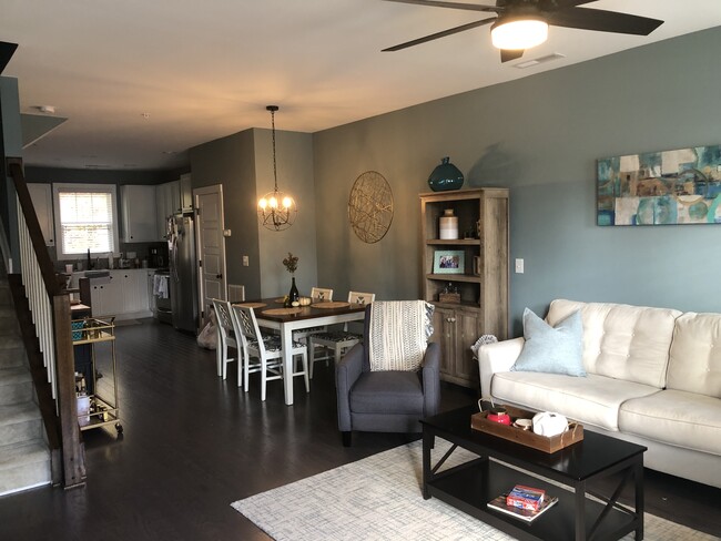 Main Floor Living Room + Dining Area - 2801 Stone Rock Dr