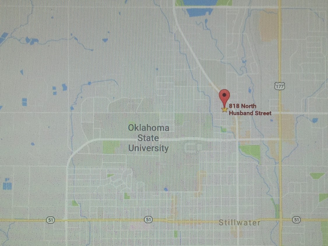 Location Map to OSU - The Terrace Townhomes