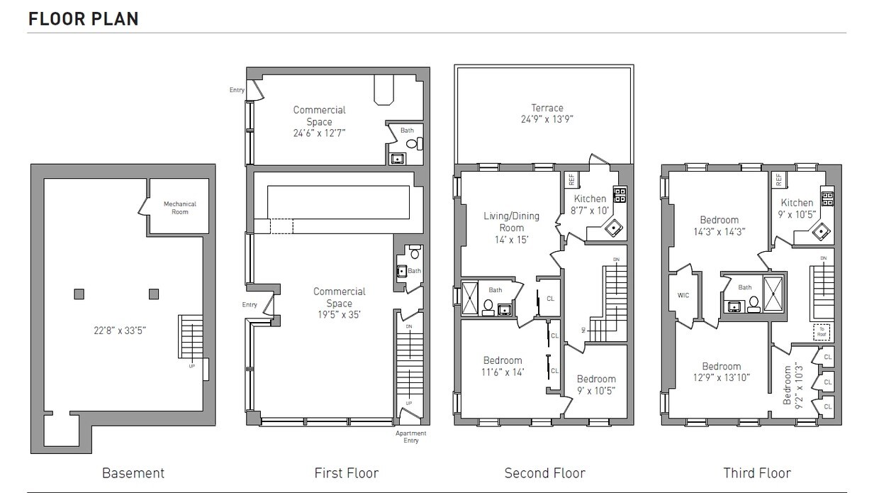 Plano de planta - 314 Grand St