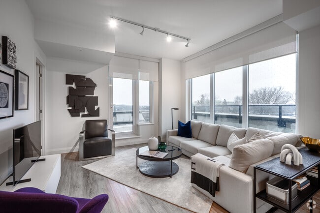 3BR, 4BA - 1,422SF - Living Room - Opal - The Whitney on Redpath