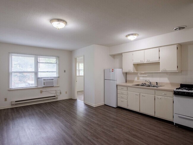 Unit #6 kitchen and living space - Clark Street House