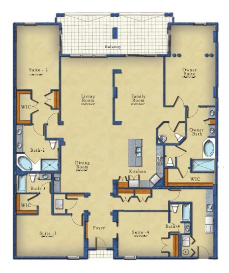 4BR/4BA - Palm Coast Resort