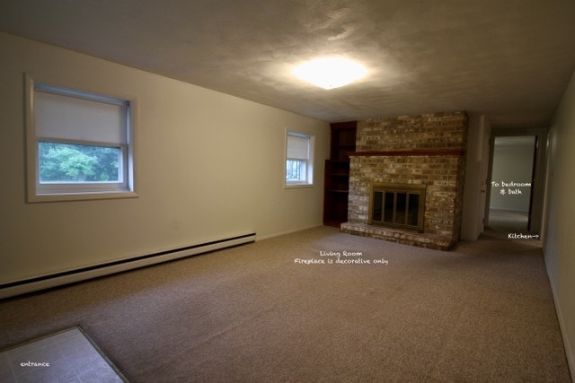 Living room photo 1. Fireplace is for decoration only. - 50 Park Ave