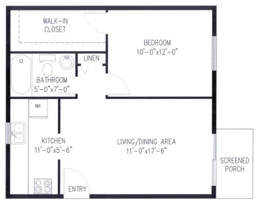 1BR/1BA - Heritage Apartments
