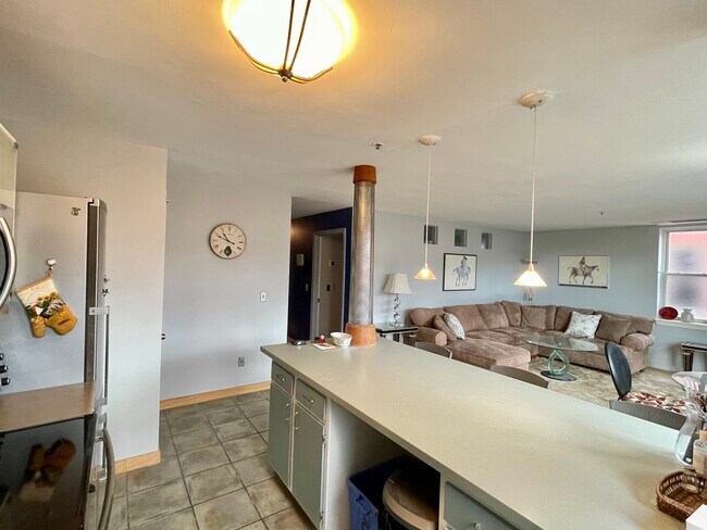 View of living room from the kitchen - 230 College St