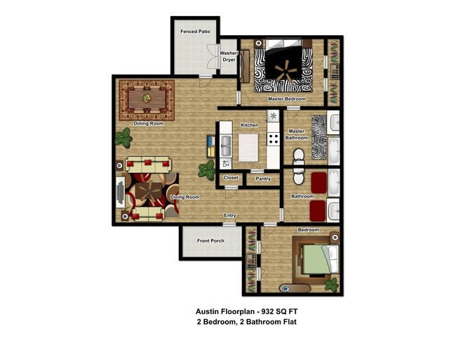 Floorplan - Reed Parque Townhomes