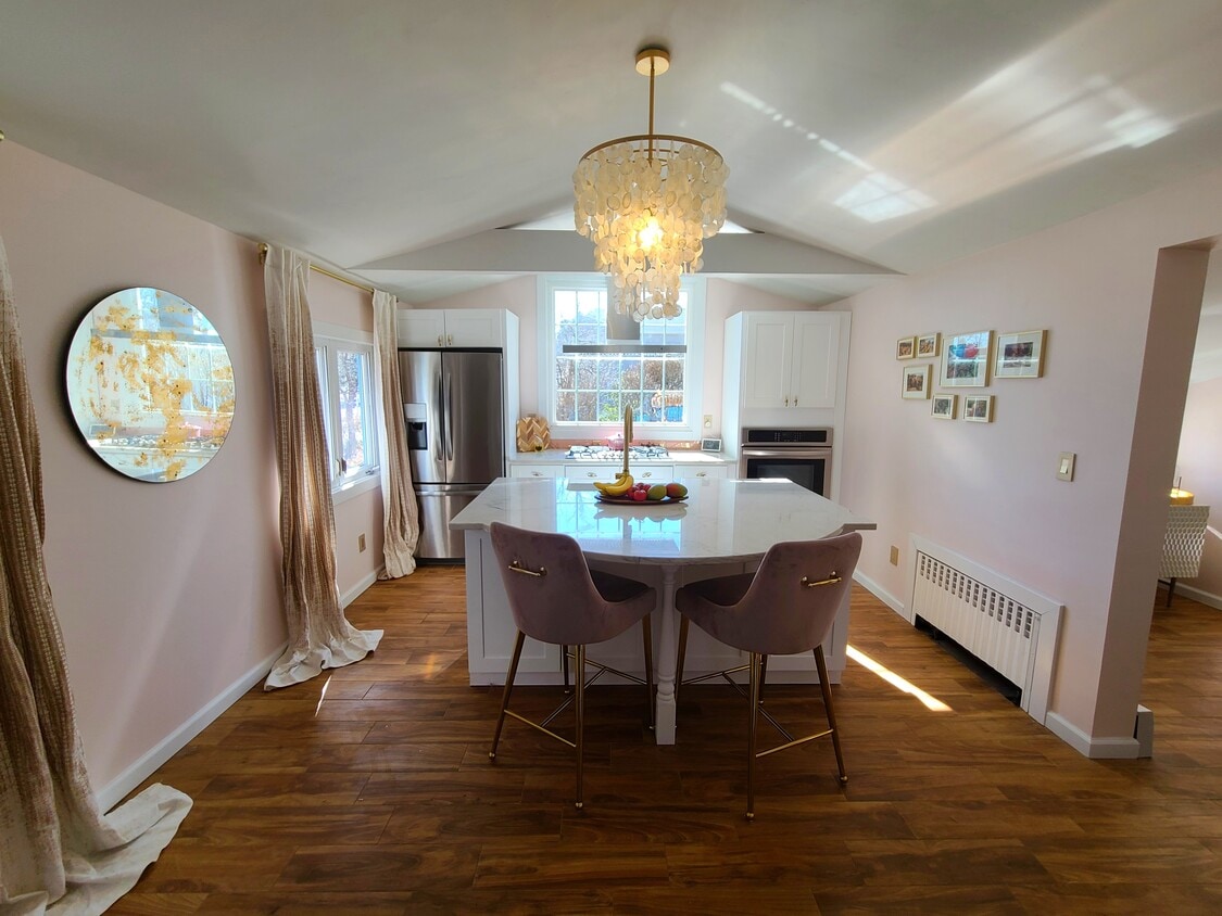 NEW KITCHEN (marble + gas range + hood vent + convection oven + dishwasher + refrigerator) - 557 Park Rd