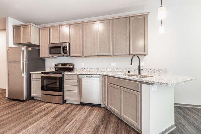 Studio Suite Kitchen - The Preserve at Prairie Lakes