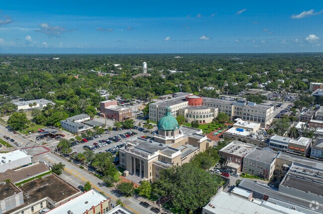 Lost Pines city center is beautiful historic Downtown Deland, FL.