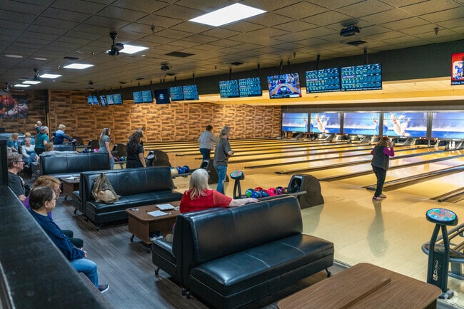Residents flock to the bowling alley near the Chester neighborhood.