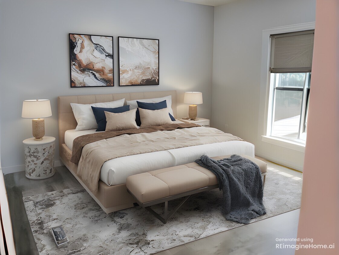 Bedroom (virtually staged) - 4065 Charlottes Overlook (Cumming, GA)