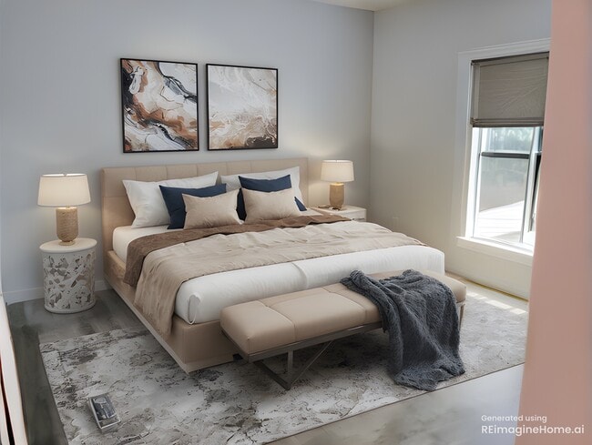 Bedroom (virtually staged) - 4065 Charlottes Overlook House