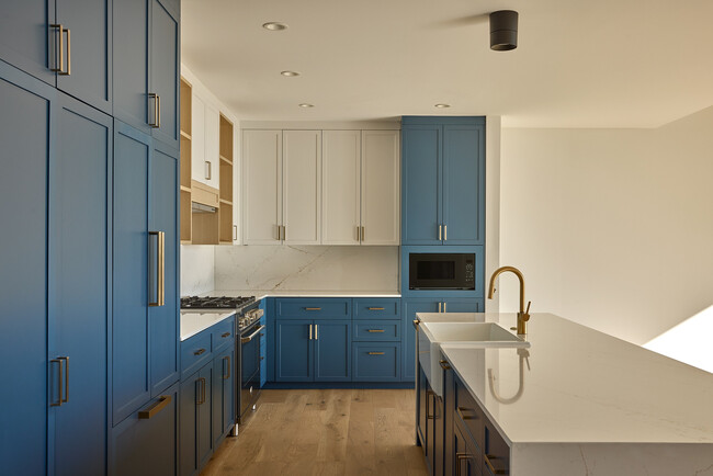 Sleek Blue Cabinetry - Jessup House