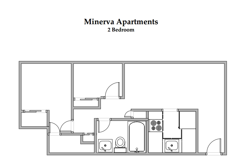 2BR/1BA - Minerva Place Apartments