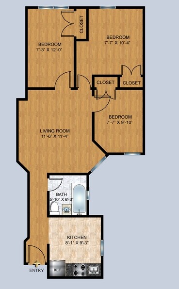 3HAB/1BA - 575-587 W 177th St