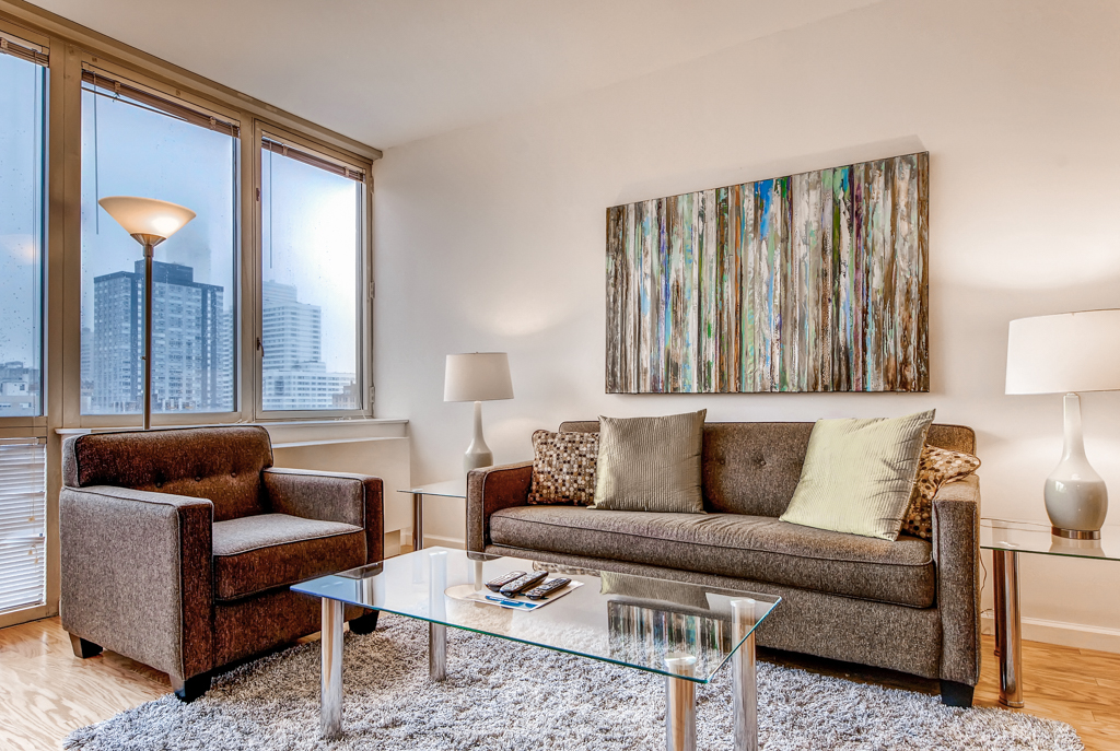 living room - 400 E 66th St