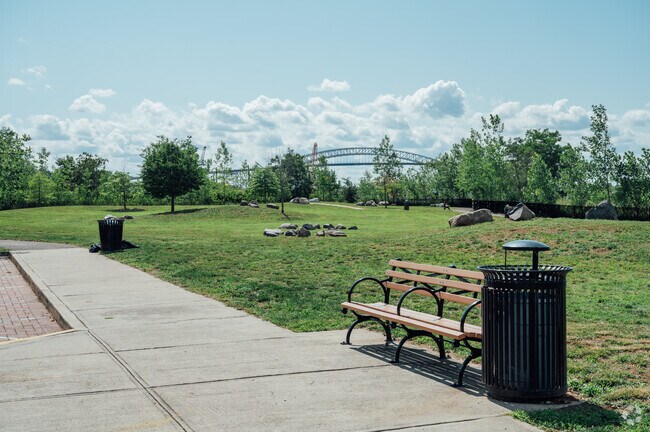 Heritage Park features 9 acres of green space on Staten Island's North Shore.