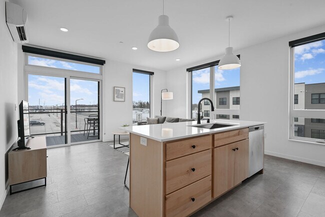 Sala de estar y cocina amuebladas - The Common Place